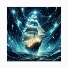 Luminous sails Canvas Print