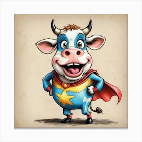 Super Cow 6 Canvas Print