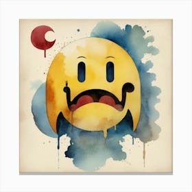 Sad Pac-Man Canvas Print