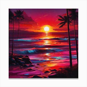 Sunset Painting 22 Canvas Print