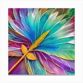 Colorful Feathers 14 Canvas Print