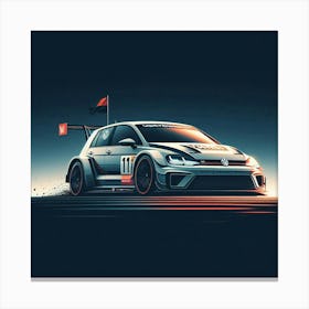 Volkswagen Golf Rwy Canvas Print