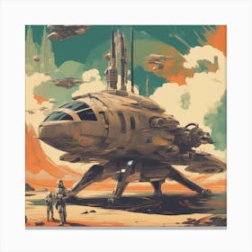 Star Wars Empire Glorious Dystopian Propaganda Art 6 Canvas Print