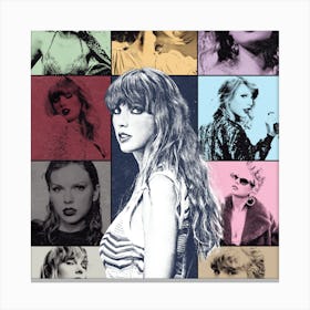 Taylor Swift Pop Art Canvas Print