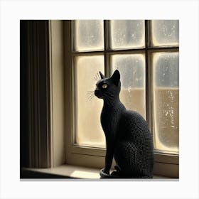 Black cat Canvas Print