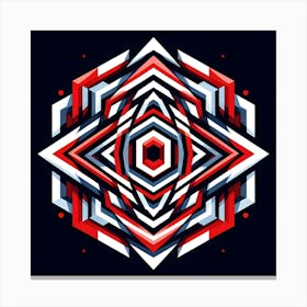 Abstract Geometric Pattern 3 Canvas Print