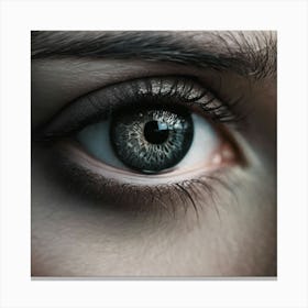 Close Up Of A Woman'S Eye 3 Canvas Print