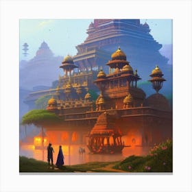 Indian Temple Canvas Print