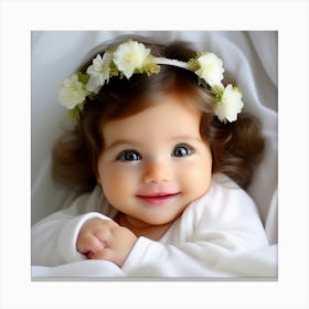 Cute Baby Girl 4 Canvas Print