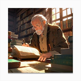 The Librarian 7 Canvas Print