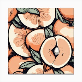 Peach Background Canvas Print