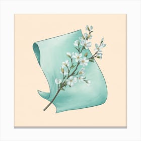 Flowering Scroll Canvas Print