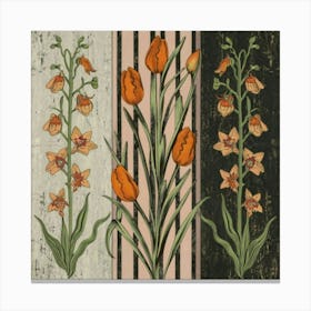 Orange Tulips Canvas Print