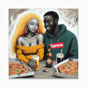 Supreme Couple 25 Canvas Print