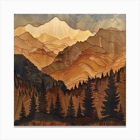 Mountain Landscape Canvas Print