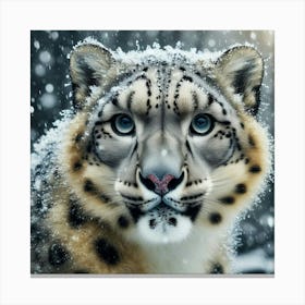 Snow Leopard 19 Canvas Print