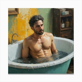 Bathing Man 1 Canvas Print
