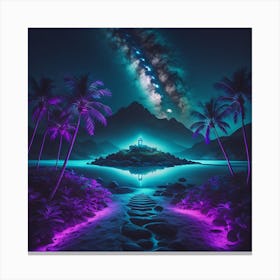 Island Of Reflections Canvas Print