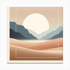 Abstract Landscape Painting Canvas Print