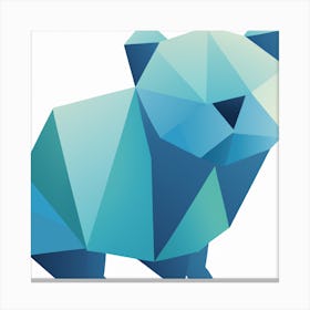 Origami Koala Canvas Print