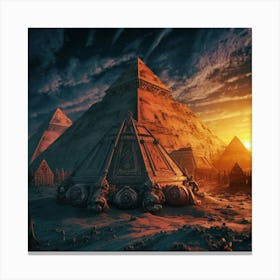 Egyptian Pyramids Canvas Print