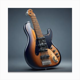 Fender Bass Guitar Canvas Print