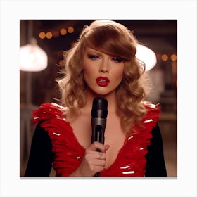 AI Taylor Swift 4 Canvas Print