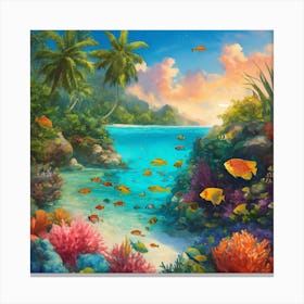 Tropical Seascape Canvas Print