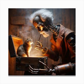 Steampunk Cat 1 Canvas Print
