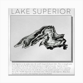 Lake Superior (GRANITE) Canvas Print