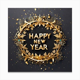 Happy New Year 71 Canvas Print