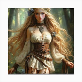 Elven Girl 8 Canvas Print