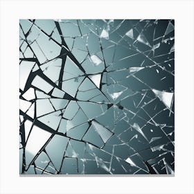 Broken Glass 14 Canvas Print