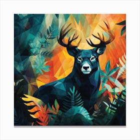 Deer In The Forest 3 Canvas Print