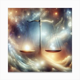 Scales Of Justice Canvas Print