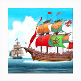 Sailor'S Ship Canvas Print