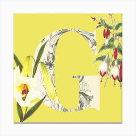 Botanical G Canvas Print