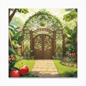 Gate To The Garden Canvas Print