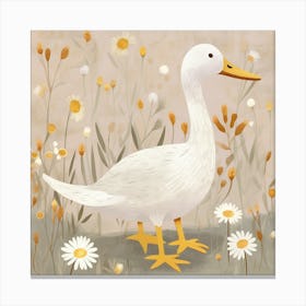 Duck In The Meadow Canvas Print