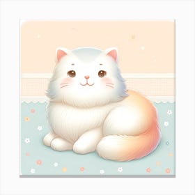 Kawaii Cat Canvas Print