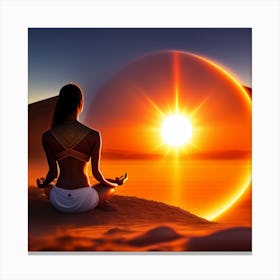 Meditation In The Desert Canvas Print