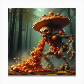 Mushroom Monster Canvas Print