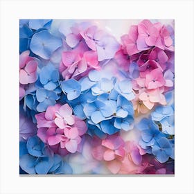 Hydrangea Flowers Canvas Print