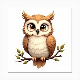 Cute Owl Canvas Print