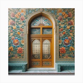 Arabic door (Baghdad style) Canvas Print