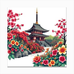 Asian Garden 3 Canvas Print