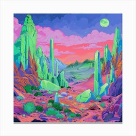 'Alien Landscape' 1 Canvas Print