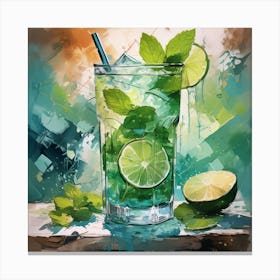 Green Mojito Canvas Print