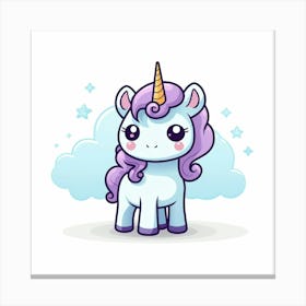 Cute Unicorn 731 Canvas Print