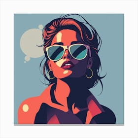 Woman In Sunglasses 6 Canvas Print